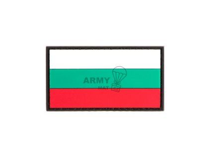 Bulgarian Flag Rubber Patch (Barva Black)