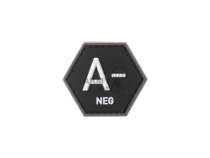 Bloodgroup Hexagon Rubber Patch A Neg
