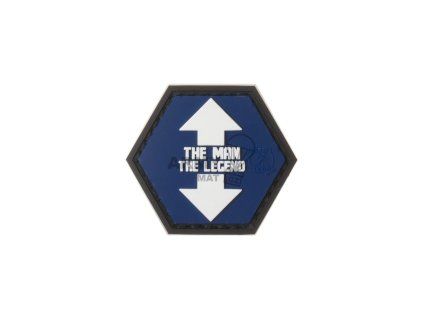 The Man The Legend Rubber Patch (Barva Multicolor)