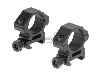 25.4mm Mount Rings Low (Barva Black)