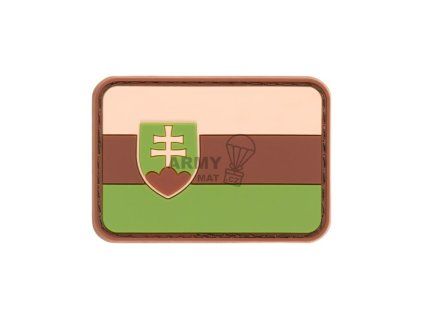 Slovakia Flag Rubber Patch (Barva Green)
