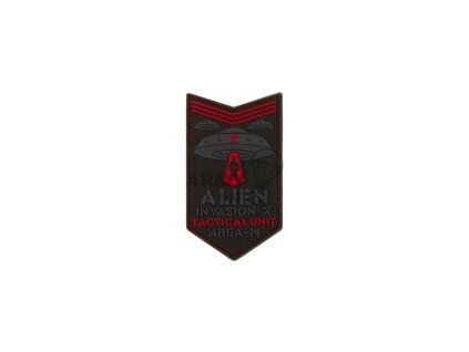 Alien Invasion Tactical Unit Rubber Patch (Barva Red)