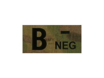 B Neg IR Patch (Barva Multicam)