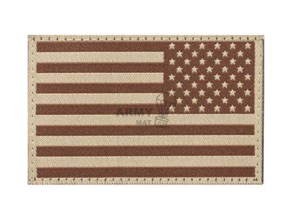 USA Reversed Flag Patch (Barva Desert)