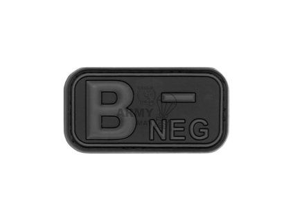 Bloodtype Rubber Patch B Neg (Barva Blackops)