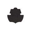 Ghost Ship Skull Rubber Patch (Barva White)