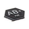 Bloodgroup Hexagon Rubber Patch AB Pos (Barva SWAT)