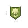 SOF Skull Rubber Patch (Barva Green)
