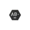 Bloodgroup Hexagon Rubber Patch AB Neg