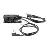 M56 Dual Comm Tactical PTT for 2x Kenwood (Barva Black)