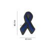Thin Blue Line Ribbon Rubber Patch (Barva Multicolor)