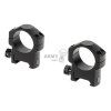 30mm Medium Profile Weaver Rings (Barva Black)