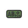 Bloodtype Rubber Patch AB Pos (Barva Blackops)