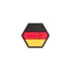 German Flag Hexagon Rubber Patch