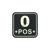 Bloodtype Square Rubber Patch 0 Pos