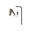Extended ISO Tab for the Latchless Charging Handle (Barva Black)