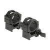 QD 25.4mm CNC Mount Rings Medium (Barva Black)