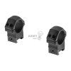 PRO 30mm Medium Profile P.O.I. Picatinny Rings (Barva Black)