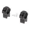 PRO 30mm Medium Profile P.O.I. Picatinny Rings (Barva Black)
