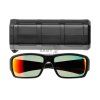57911 12 ascent polarized black frame gray lens red mirror
