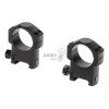 30mm High Profile Weaver Rings (Barva Black)