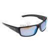 58436 7 ascent polarized black frame bronze lens blue mirror