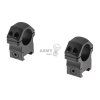 PRO 25.4mm Medium Profile P.O.I. Picatinny Rings (Barva Black)