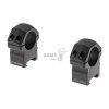 PRO 25.4mm Medium Profile P.O.I. Picatinny Rings (Barva Black)