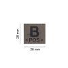 B Pos Bloodgroup Patch (Barva Desert)