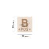 B Pos Bloodgroup Patch (Barva Desert)