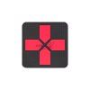 Big Red Cross Medic Rubber Patch (Barva Grey)