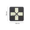 Big Red Cross Medic Rubber Patch (Barva Grey)