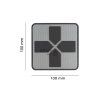 Big Red Cross Medic Rubber Patch (Barva Grey)