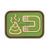Shit Magnet Rubber Patch (Barva Green)