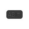 Bloodtype Rubber Patch AB Neg (Barva Blackmedic)