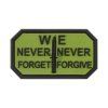Never Forget Rubber Patch (Barva Blackops)