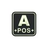 Bloodtype Square Rubber Patch A Pos