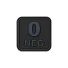 Bloodtype Square Rubber Patch 0 Neg