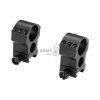 1-Inch Tactical Rings Extra High (Barva Black)