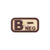 Bloodtype Rubber Patch B Neg (Barva Blackops)