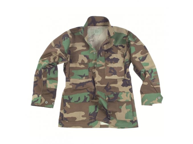 mil tec maasto takki us army bdu field jacket woodland orig