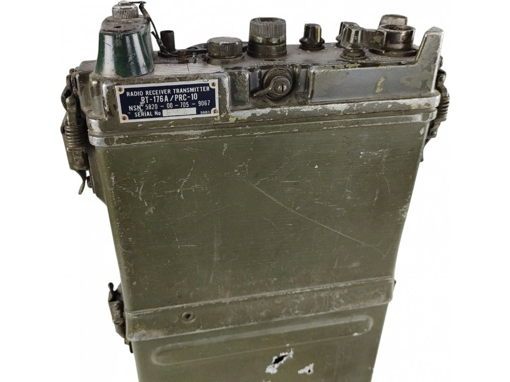 Rádiová vysielačka US AN/PRC-10 VHF Vietnam originál použitá - ARMYSURPLUS