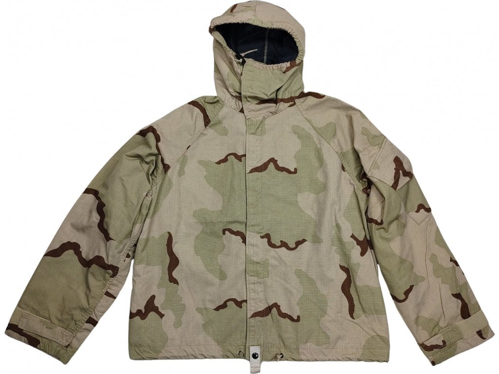 Bunda protichemická US Desert 3 Color CBRN originál (Veľkosť Medium-Long)