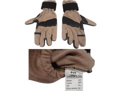 Rukavice Operator Nomex coyote (Veľkosť M)