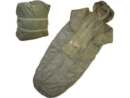 Spací vak (spacák) BW (Bundeswehr) s rukávmi nepremokavý originál použitý (Veľkosť 2)