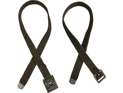 Remienok BW ustrojovací univerzálny popruh starší typ zelený Bundeswehr originál použitý (Varianta otevřená přezka)