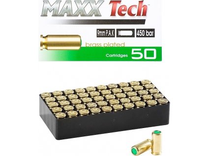 Štartovacie poplašné náboje Pobjeda MAXX 9mm Brass pre plynové pištole 50ks