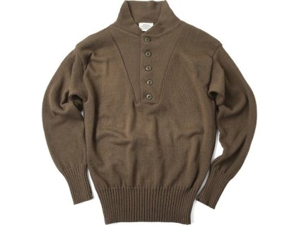 Sveter US vlnený hnedý originál použitý (Vyberte veľkosť Small)