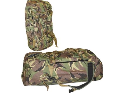 Taška prepravný batoh s popruhmi 100L DPM Woodland KL Holandsko originál (Varianta 	použitá)