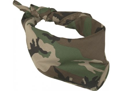 Šatka lesná potlač Woodland Camo štvorcová Mil-Tec®